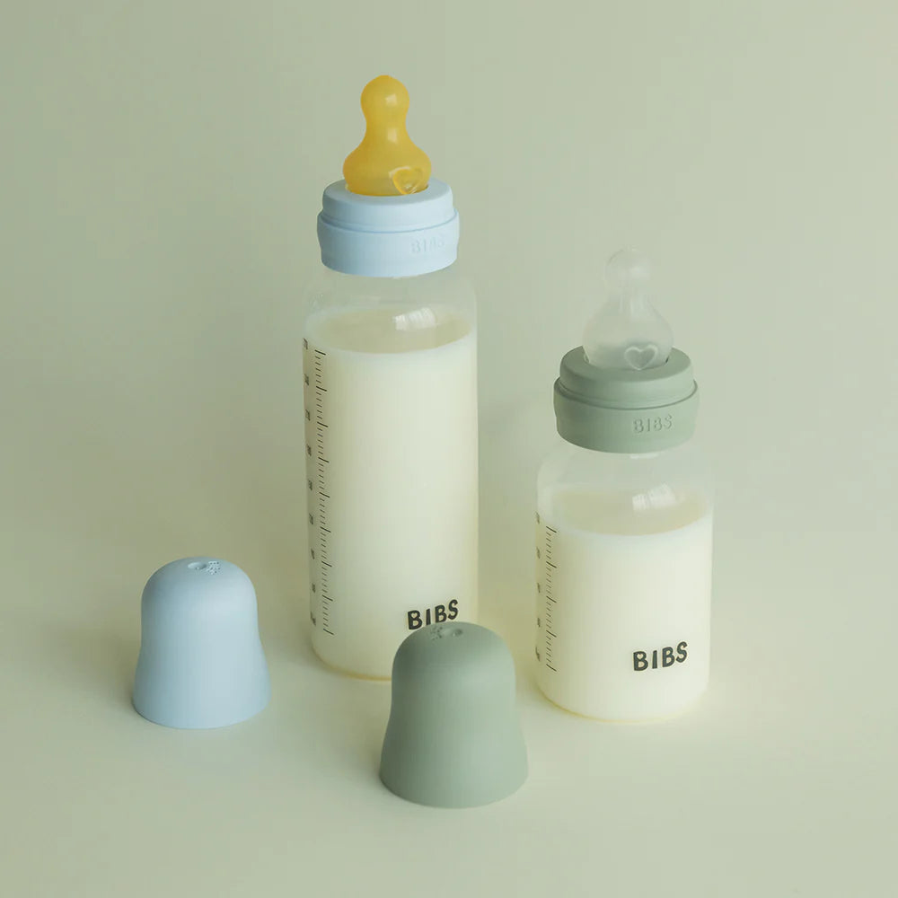 Baby BPA-Free PP Bottle Set 270ml 2 Pack Silicone - Ivory