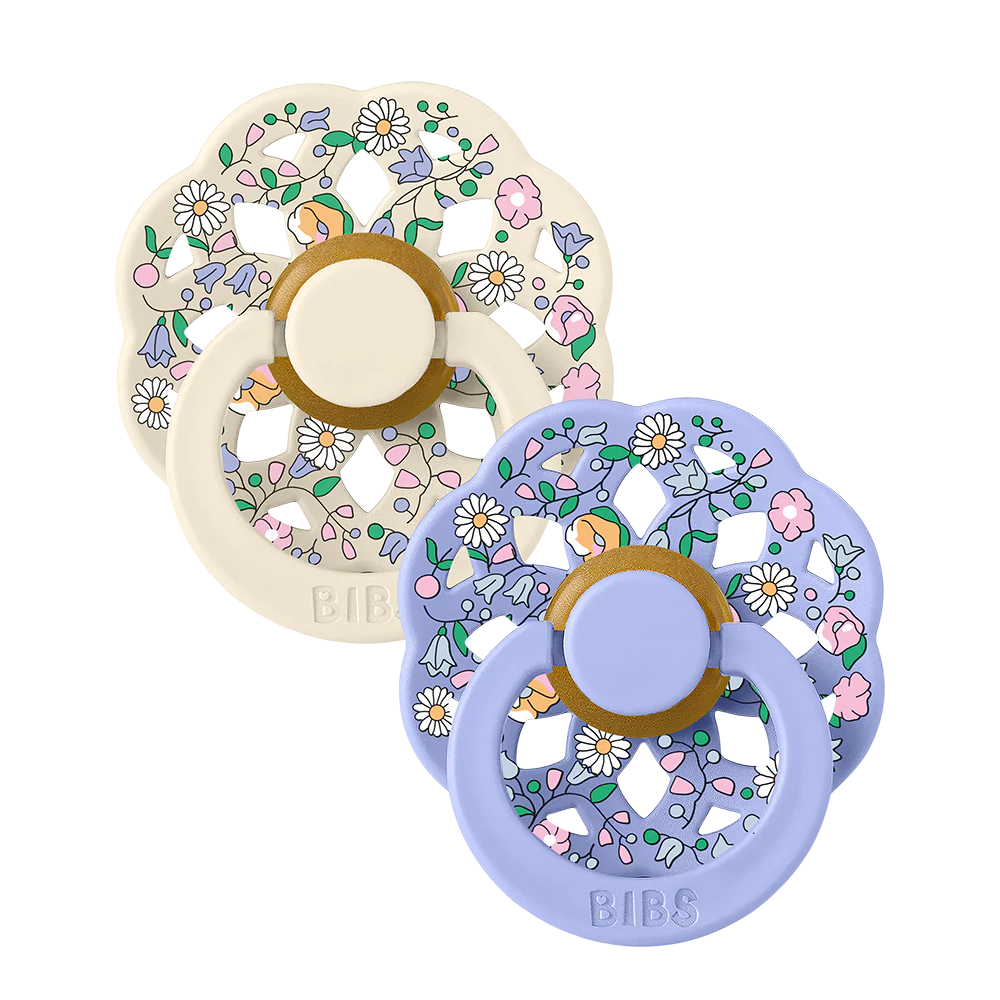 BIBS x LIBERTY Boheme Pacifiers 2 Pack Chloe Meadow - Ivory Mix