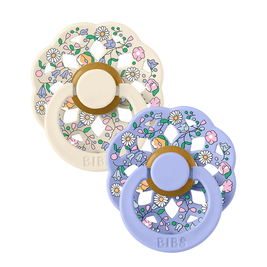 BIBS x LIBERTY Boheme Pacifiers 2 Pack Chloe Meadow - Ivory Mix