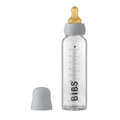 Baby Glass Bottle Complete Set 225ml - Cloud