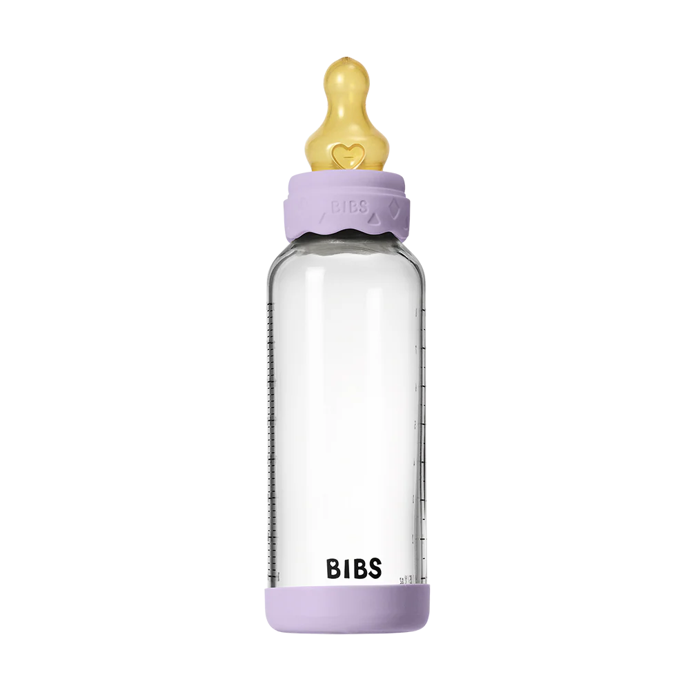 Baby Glass Bottle Boheme Set 240ml Latex - Violet Sky